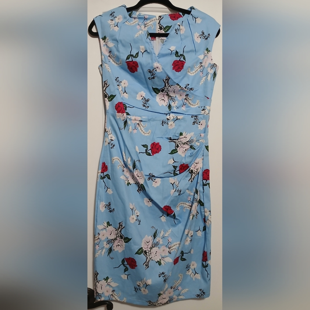 Light Blue With A Beautiful Pattern Sundress